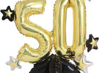 Celebrate 50th Birthday Mylar Balloon - SKU:A4-2540 - UPC:026635425407 - Party Expo