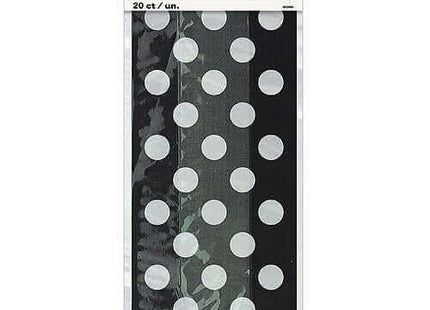 Cello Bag-Black Dots - SKU:62060 - UPC:011179620609 - Party Expo