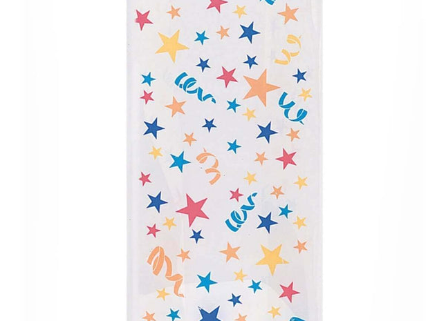 Cello Bags with Star Print - SKU:62003 - UPC:011179620036 - Party Expo