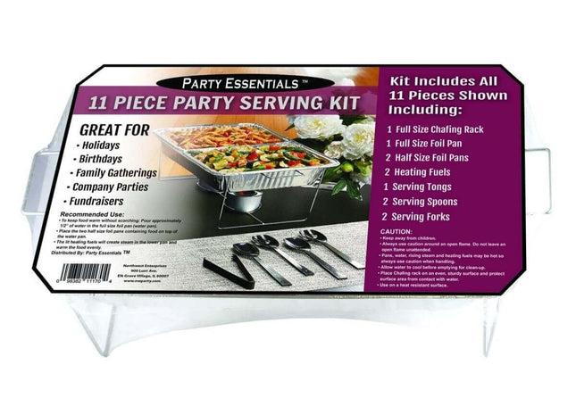 Chafing Dish Party Kit (11pcs) - SKU:N11 - UPC:098382111704 - Party Expo