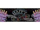 Chalk Birthday Giant Party Banner - SKU:295971 - UPC:039938217921 - Party Expo