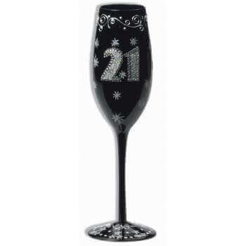 Champagne Flute - "21" - SKU:66006 - UPC:721773660061 - Party Expo