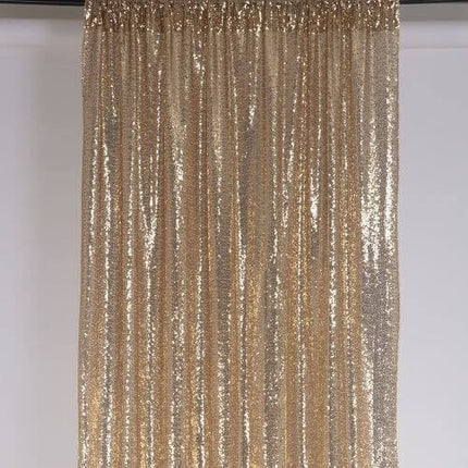 Champagne Sequin Curtain Backdrop - Party Expo