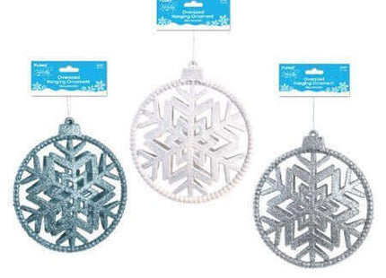 Christmas Snowflake Ornament (1ct) - SKU:XO3180 - UPC:677916863199 - Party Expo
