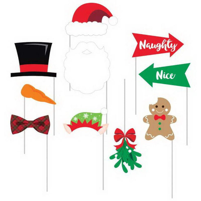 Christmas Photo Booth Props - SKU:325465- - UPC:039938427672 - Party Expo