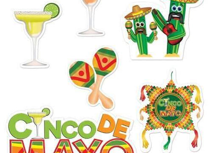 Cinco De Mayo Cutouts - SKU:54957 - UPC:034689027133 - Party Expo