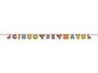 Cinco De Mayo Mexican Fiesta Party Glitter Paper Letter Banner - SKU:120265 - UPC:013051722852 - Party Expo