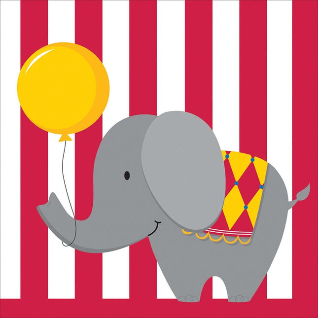 Circus Time! Lunch Napkins - SKU:665684 - UPC:039938090432 - Party Expo