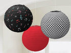 Classic 50's Paper Round Lanterns - SKU:241276 - UPC:013051425678 - Party Expo