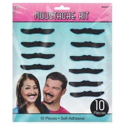 Classic 50's Theme Mustaches - SKU:391630 - UPC:013051433659 - Party Expo
