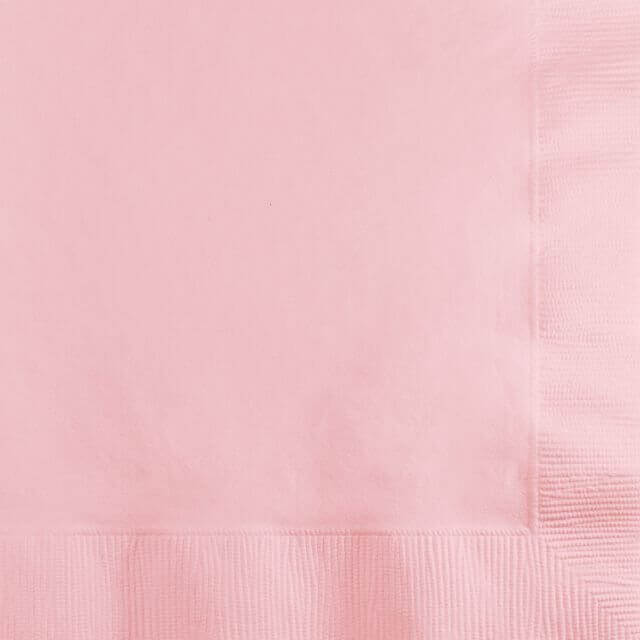Touch of Color - Classic Pink Beverage Napkins (50ct) - SKU:57158B - UPC:039938198015 - Party Expo