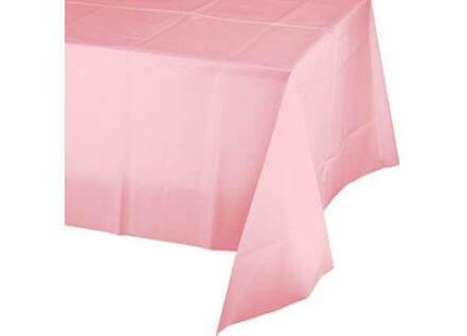 Classic Pink Plastic Table Cover 54x108 - SKU:014016- - UPC:039938198169 - Party Expo
