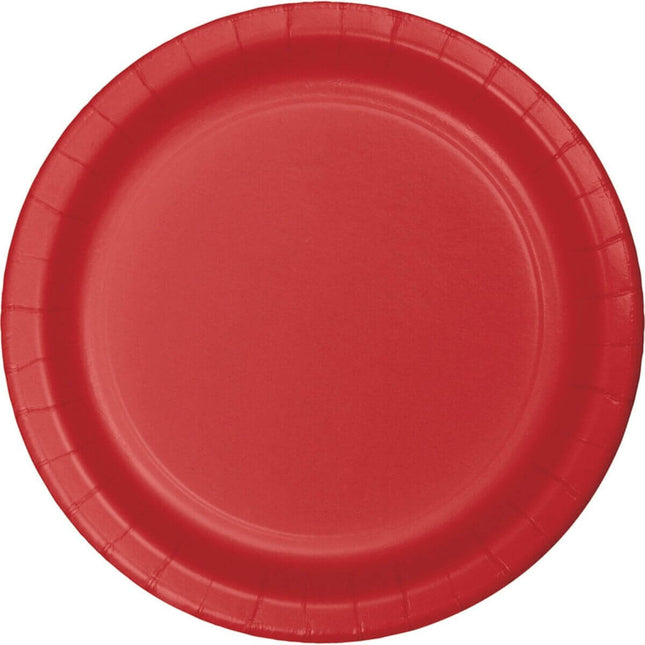 Classic Red 9" Plate - SKU:471031B - UPC:073525102214 - Party Expo