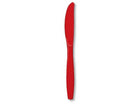 Classic Red Plastic Knives - SKU:010573- - UPC:073525109343 - Party Expo
