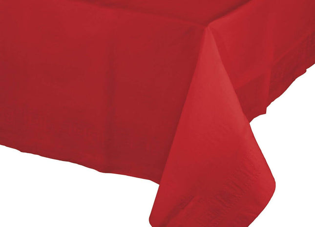 Classic Red Tis-Ply Tablecover 54x108 - SKU:711031 - UPC:073525104614 - Party Expo