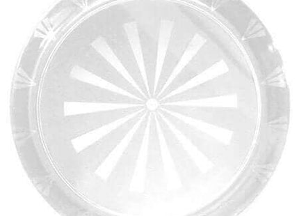 Clear 16in Round Trays - SKU:N16 - UPC:098382216232 - Party Expo