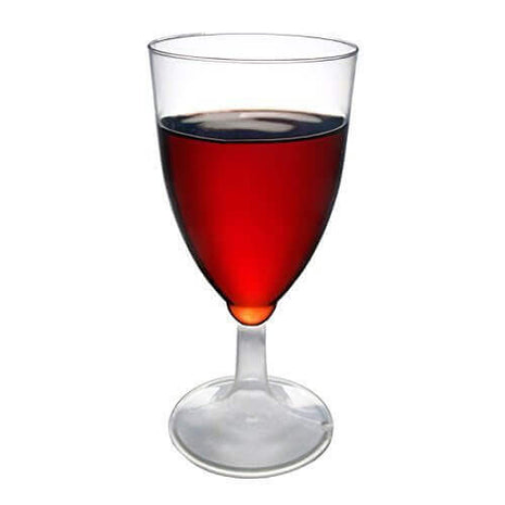 Clear 1pc. Wine Glasses 8 count - SKU:WINEBOX-6 - UPC:098382250083 - Party Expo