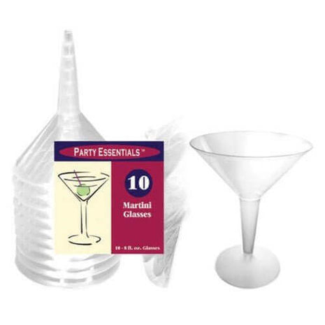 Clear 2pc Margarita Glass (10 count) - SKU:N121021 - UPC:098382612218 - Party Expo