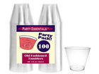 Clear 9oz Tumblers (100 Count) - SKU:N910021 - UPC:098382609225 - Party Expo