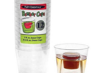 Clear Bomber Hard Plastic Cup - SKU:N0421 - UPC:098382605258 - Party Expo