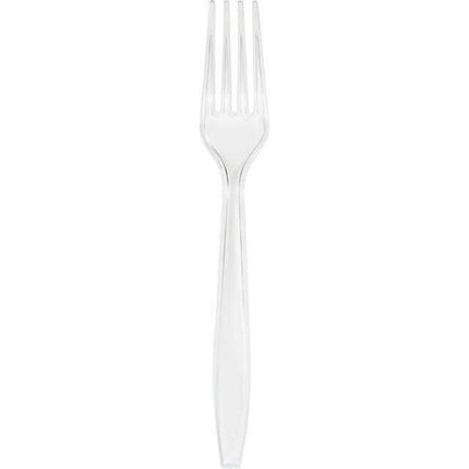 Clear Plastic Forks - SKU:010461- - UPC:073525109022 - Party Expo