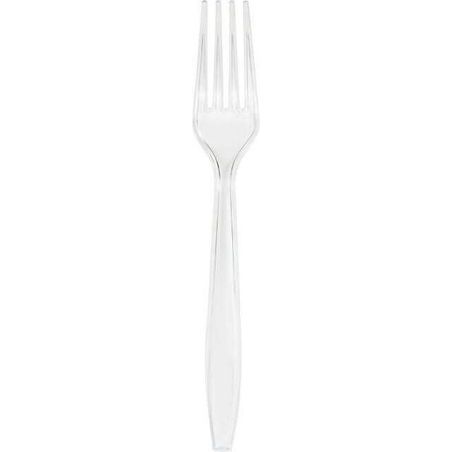 Clear Plastic Forks - SKU:010461- - UPC:073525109022 - Party Expo