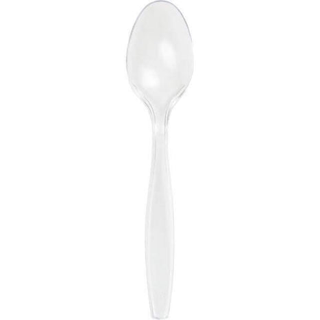 Clear Plastic Spoons - SKU:010551- - UPC:073525109176 - Party Expo