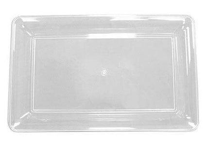 Clear Rectangle 12"x 18" Tray - SKU:N121821 - UPC:098382212210 - Party Expo