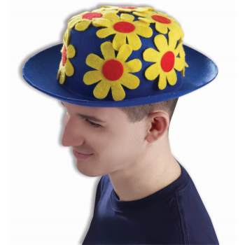 Clown Daisy Derby - Blue - SKU:59452 - UPC:721773655982 - Party Expo