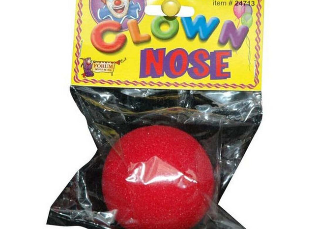 Clown Red Nose Halloween Costume Accessory - SKU:24713 - UPC:721773247132 - Party Expo