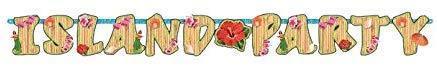 Luau - Party Illustrated Letter Banner - SKU:125016 - UPC:048419311676 - Party Expo