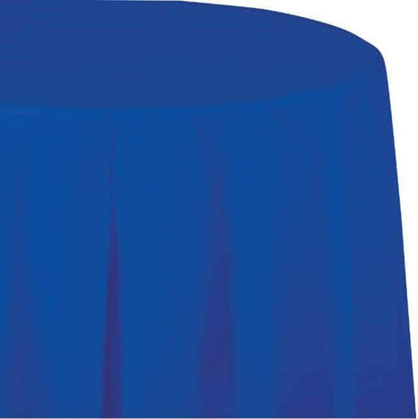 Cobalt Oct Round Table Cover - SKU:703147 - UPC:039938247836 - Party Expo