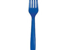 Cobalt Plastic Forks - SKU:010047LX - UPC:039938247539 - Party Expo