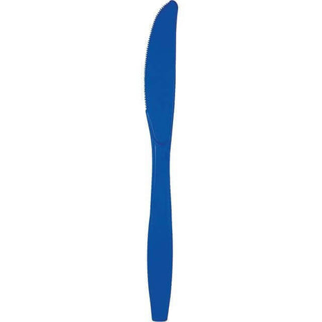 Cobalt Plastic Knives - SKU:10147 - UPC:039938247515 - Party Expo