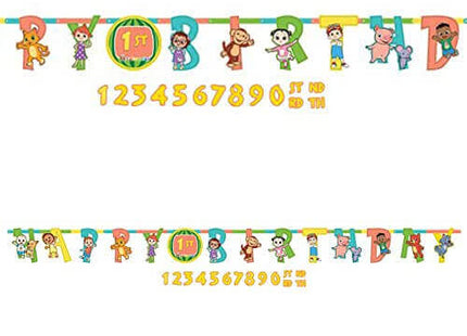 Cocomelon - Jumbo Banner Kit - SKU:123258 - UPC:192937276587 - Party Expo