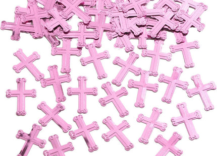 Confetti Cross - Pink - SKU:024028- - UPC:073525667416 - Party Expo