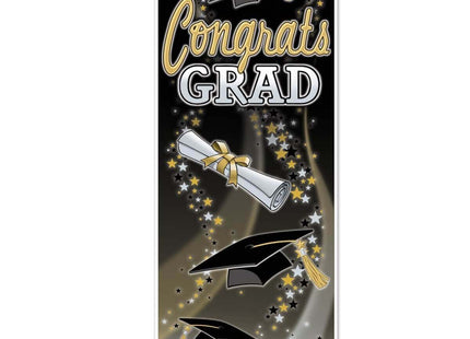 Congrats Grad Door Cover - SKU:53596 - UPC:034689096566 - Party Expo