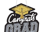 Congrats Grad Glitter Sign - SKU:244376 - UPC:192937316740 - Party Expo
