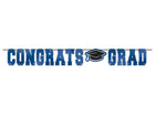 Congrats Grad Letter Banner - Blue - SKU:120494.105 - UPC:192937045848 - Party Expo