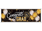 Congrats Grad Sign Banner - SKU:56047 - UPC:034689226635 - Party Expo