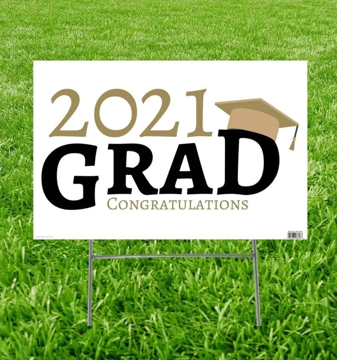 Grad Notices Sign Celebrate Your Graduate's Achievements with our Vibrant Yard Sign ...