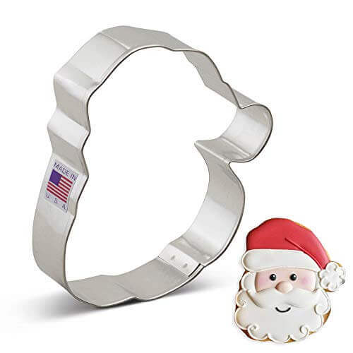 Cookie Cutter Santa Face 4 -1/4" - SKU:54-91961 - UPC:871458002447 - Party Expo
