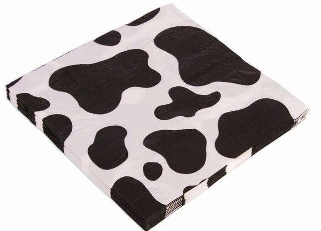 Cow Party Napkins - SKU:F82618 - UPC:721773826184 - Party Expo