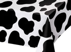 Cow Print Plastic Table Cover - SKU:329659 - UPC:039938481056 - Party Expo