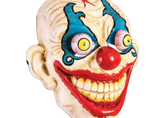Creepy Google Eyes Smiling Clown Mask - SKU:81166 - UPC:721773811661 - Party Expo