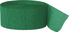 Crepe Streamer Emerald Green 81ft. - SKU:6357 - UPC:011179063574 - Party Expo