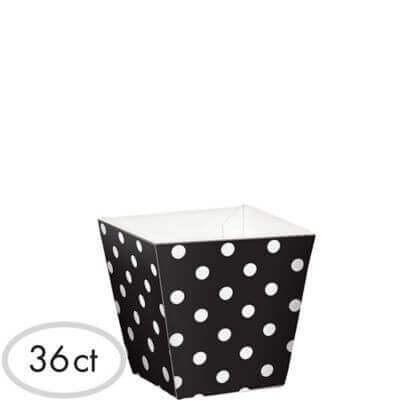 Day In Paris Mini Cubic Polka Dot Bowls - SKU:430538 - UPC:013051711160 - Party Expo
