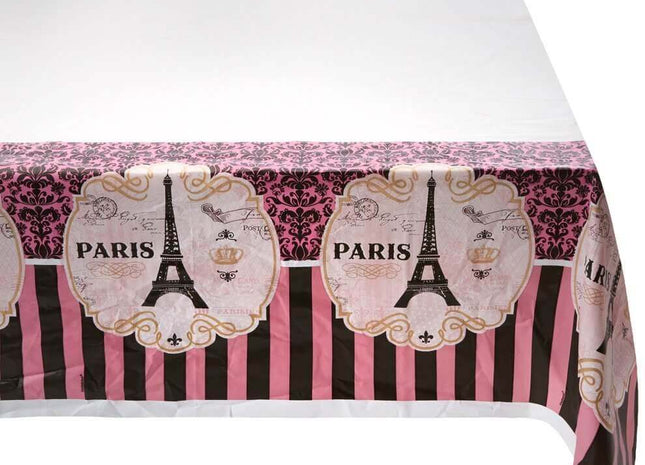 Day In Paris Plastic Table Cover - SKU:571729 - UPC:013051711115 - Party Expo