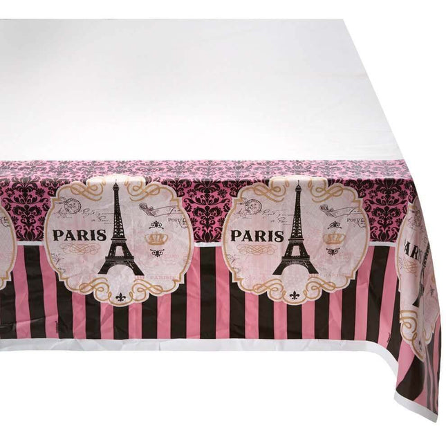 Day In Paris Plastic Table Cover - SKU:571729 - UPC:013051711115 - Party Expo