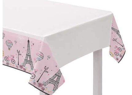 Day In Paris Plastic Tablecover - SKU:572425 - UPC:192937097175 - Party Expo